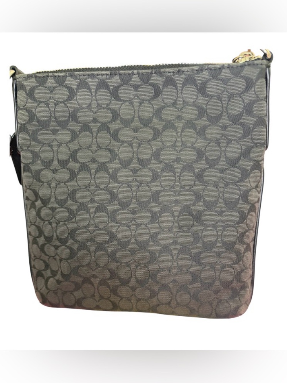 Coach Black Signature Messenger Bag with Silver Logo Authentic COA included - Picture 2 of 6